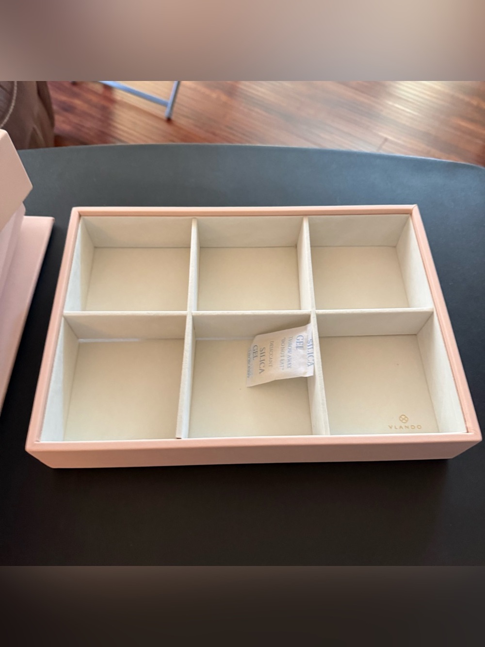 Vlando Stackable 4-Layer Jewelry Tray Organizer Box with Lid Pink - Picture 13 of 15